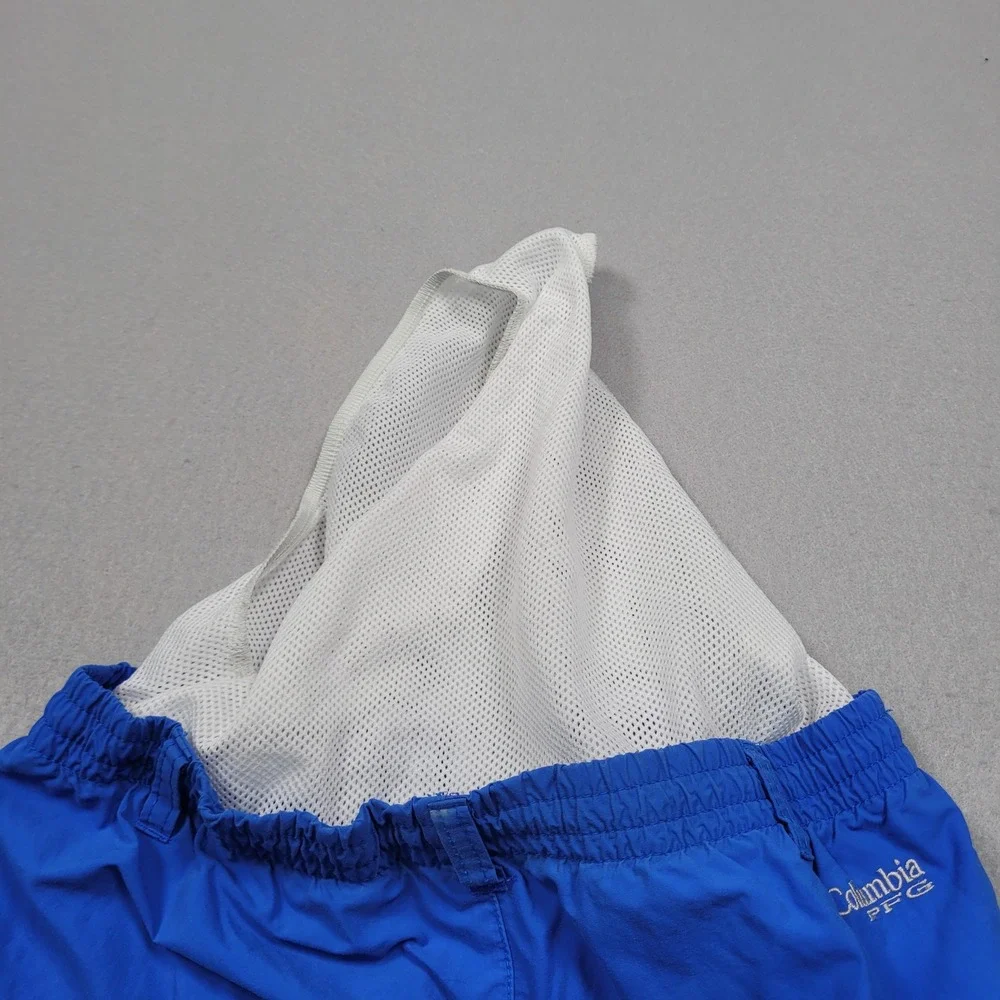 Columbia PFG Omni-Shade Blue Swim Trunks Kids Large 14/16 Fishing Shorts